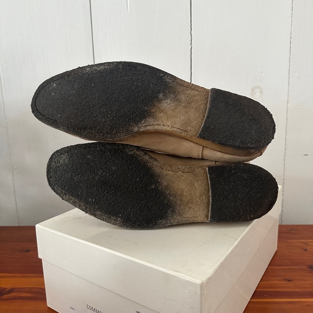Common Projects Suede Chelsea Boots in Beige - Picture 5 of 7